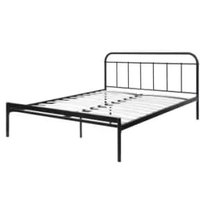 Crazy Price Beds Bourton Black Metal Double Bed