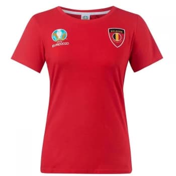 UEFA Euro 2020 Belgium Core T-Shirt Ladies - Red