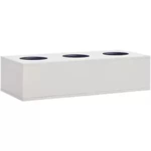 Vidaxl - Office Flower Box Light Grey 90x40x23cm Steel Grey
