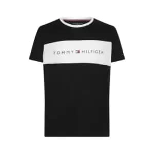 Tommy Hilfiger Neck Short Sleeve T Shirt - Black