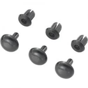 Expanding rivet Hole 4mm Black KSS SRR 450K