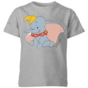 Disney Dumbo Classic Kids T-Shirt - Grey - 11-12 Years