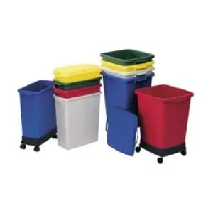 Collecteur de dechets/ poubelles de tri 90 l H600xl485xP510 mm PE gris GRAF