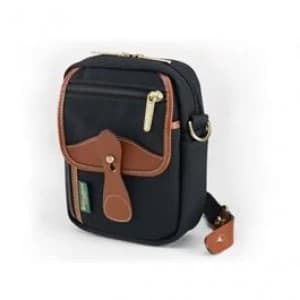 Billingham Compact Black Canvas/Tan