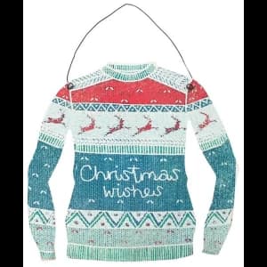 Christmas Wishes Jumper Hanging Decoration