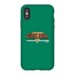 Nintendo The Legend Of Zelda Retro Logo Phone Case - iPhone X - Tough Case - Gloss
