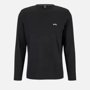 BOSS Green Mens Togn Curved T-Shirt - Black - L