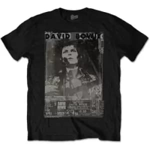 David Bowie - Ziggy Unisex Large T-Shirt - Black
