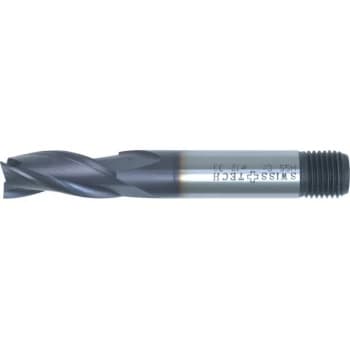 25.00MM HSS-Co 8% 2 Flute Threaded Shank Long Series Slot Drills - TiA - Swisstech