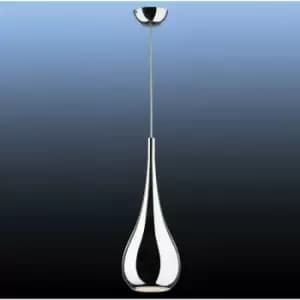 Netlighting Modern Hanging Pendant Chrome 1 Light with Metal Alloy Shade, E27 -