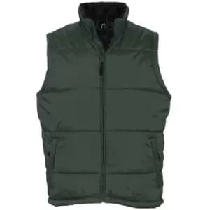 SOLS Warm Unisex Padded Bodywarmer Jacket (3XL) (Forest Green)