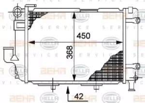 x1 Behr Heat Exchanger 8MK376711-364 Genuine for 8MK 376 711-361 Made in China
