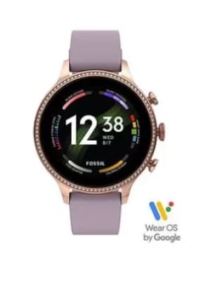 Fossil Gen 6 Ladies Smartwatch Silicone, Purple, Women
