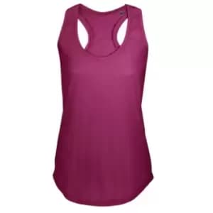 SOLS Womens/Ladies Moka Plain Sleeveless Tank Top (M) (Raspberry)