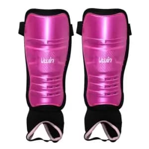 Uwin Hockey Shinguards (pink/Purple/Black, Medium)
