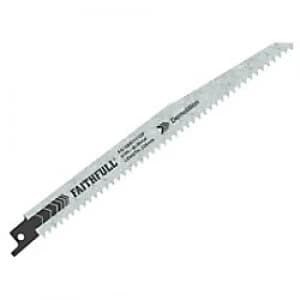 Faithfull Bi-Metal Sabre Saw Blade Demolition S1111DF 228 x 6 TPI Pack of 5