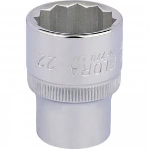 Elora 1/2" Drive Bi Hexagon Socket Metric 1/2" 22mm