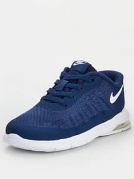 Nike Air Max Invigor Print Infant Trainer, Navy/White, Size 5.5
