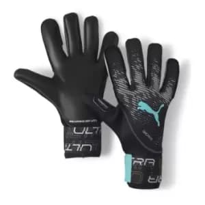 Puma Ultra Grip Hybrid Goalkeeper Gloves - Black