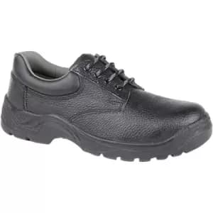 Grafters Mens Padded Collar 4 Eye Safety Shoes (13 UK) (Black) - Black