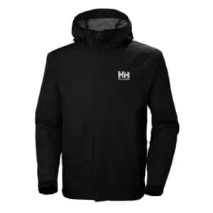 Helly Hansen Mens Seven J Outdoor Rain Jacket Black L