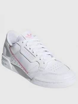 adidas Originals Continental 80 W - White/Pink, Size 4, Women