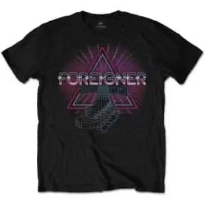 Foreigner - Neon Guitar Mens XX-Large T-Shirt - Black