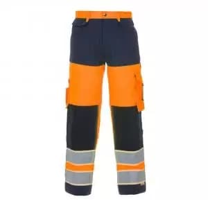 Hydrowear Idstein High Visibility Glow In dark Two Tone Trouser Orange