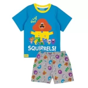 Hey Duggee Boys Well Done Squirrels Character Short Pyjama Set (2-3 Years) (Blue/Grey)
