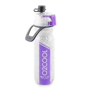 O2COOL ArcticSqueeze Insulated Mist 'N Sip Squeeze Bottle 20 oz, Purple