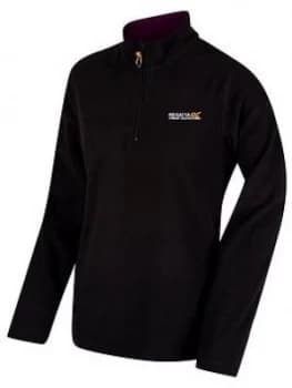 Regatta Regatta Sweethart Quarter Zip Fleece, Black, Size 10, Women