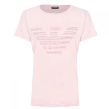 Emporio Armani Eagle T-Shirt Pow Pink Size L Women