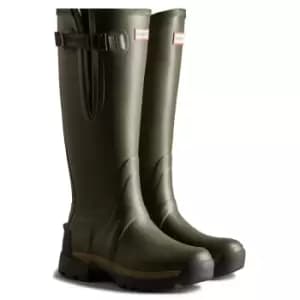 Hunter Womens Balmoral Adjustable Tech Sole Wellington Boots Dark Olive 4 (EU37)