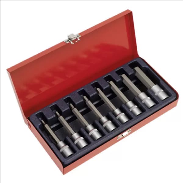 Genuine SEALEY AK9310 Hex Socket Bit Set 8pc 1/2Sq Drive Metric