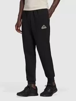 adidas Essentials Feel Cozy Pants, Black Size XL Men