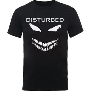 Disturbed - Scary Face Candle Unisex Large T-Shirt - Black