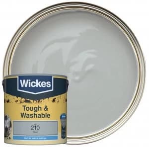 Wickes Colour Home Durable Matt Emulsion Paint - Steel 2.5L