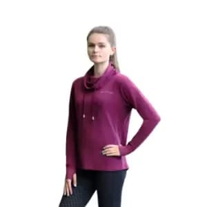 Hy Womens/Ladies Synergy Cowl Neck Sweatshirt (L) (Navy)