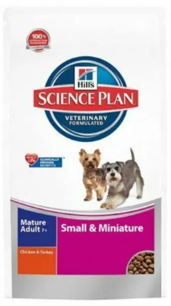 Hill's Science Plan Mature 7+ Sm/Mini Dry Chicken Dog Food 3kg