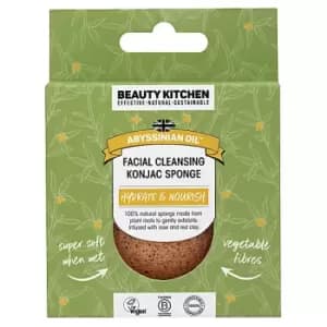 Beauty Kitchen Abyssinian Oil Facial Cleansing Konjac Sponge