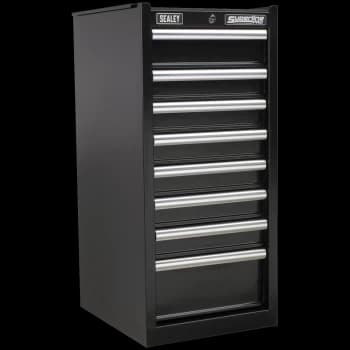 Sealey Superline Pro 8 Drawer Heavy Duty Cabinet Hang On Tool Chest Black