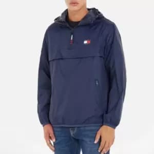 Tommy Jeans Mens Packable Tech Chicago Popover - Twilight Navy - L