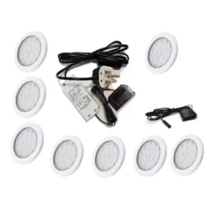 Orbit White 1.5W LED Light Kit Under Cabinet Shelf Cupboard Kit - Light Colour Natural - Lights 8