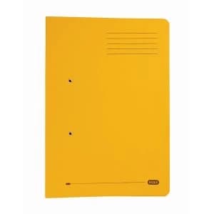 Elba StrongLine Foolscap Spring Pocket File 320gsm 36mm Yellow Pack of 25