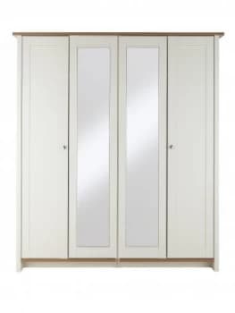Consort Tivoli 4-Door Mirrored Wardrobe
