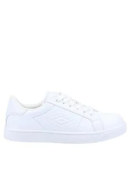 Umbro Medway V Lace Junior Trainers, White, Size 3