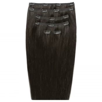 Beauty Works 18 Double Hair Set Clip-In Extensions - Raven 2