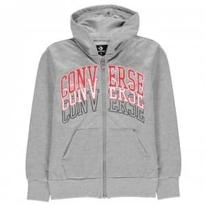 Converse Zip Hoodie Juniors - Grey Heather