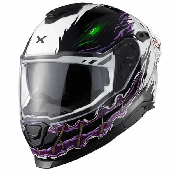 Nexx Y.100R Night Rider White Full Face Helmet Size L