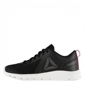Reebok ReeRush Junior Boys Trainers - Black/Red/Wht
